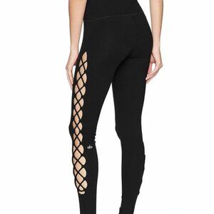 Alo Yoga Women's Interlace Black Leggings size S